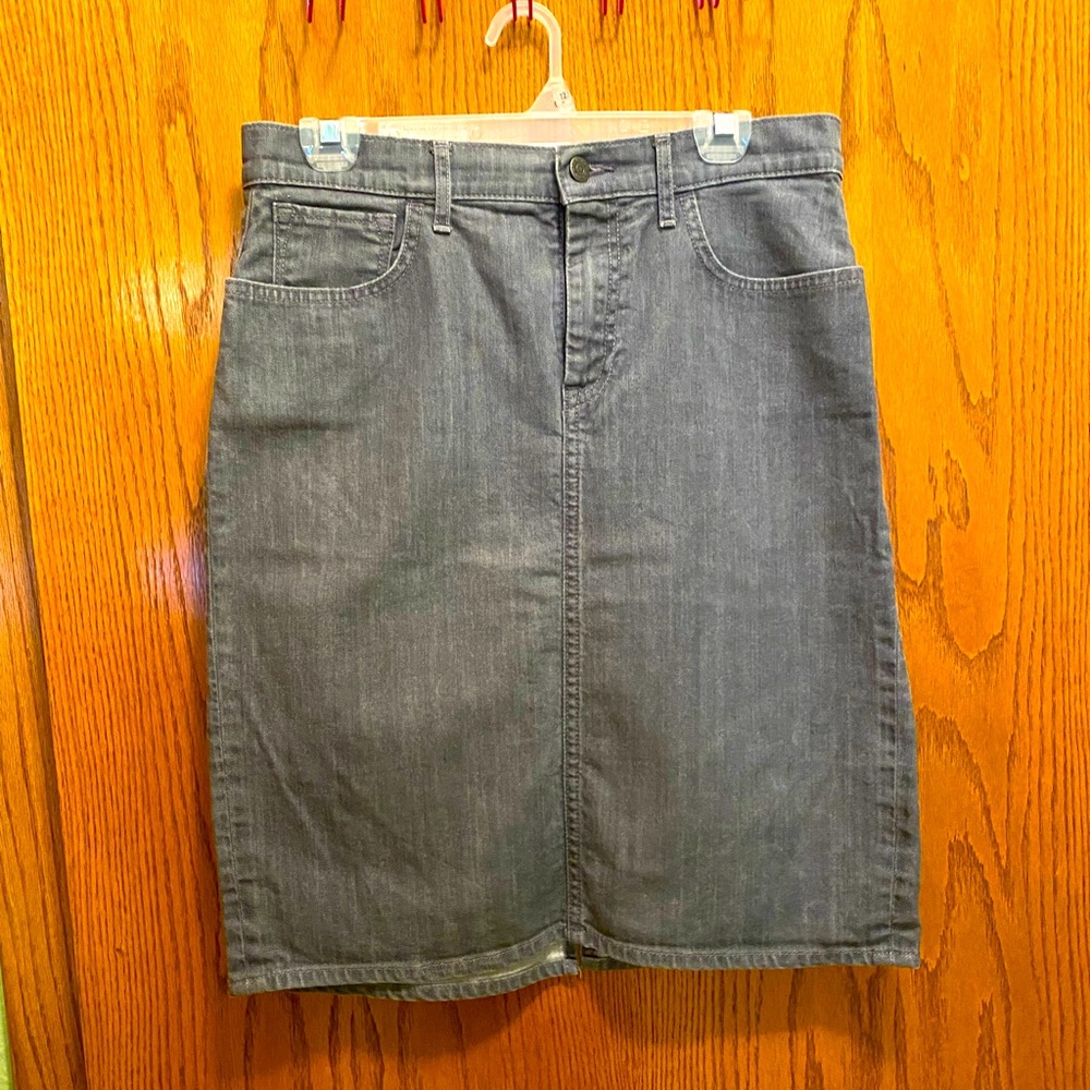 Old Navy Gray Denim Skirt